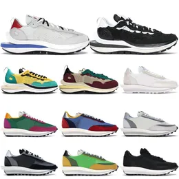 رخيصة Vaporwaffle Ld Waffle Men Women Running Sail Game Royal Black Gray Neptune Green Nylon Mens Trainers Outdoor Sport