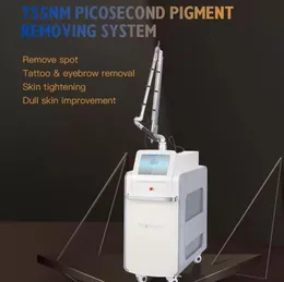 Profissão depilação a laser Remoção de tatuagens Laser de picossegundos ALTA potência 1064nm/532nm/755nm Equipamento de beleza Nd YAG remover manchas de poros em todas as cores Máquina de sobrancelha