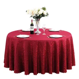 بوليستر جاكار المائدة المائدة الفندقية الزفاف الحفل الديكور حفلات الطاولة البيضاء يغطي الجدول تراكب ديكور المنزل المطبوعة