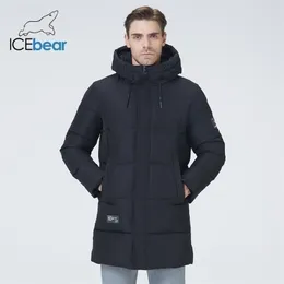 Mens Down Parkas Winter Mens Clothing Thicken Warm Jacket Huven Midlängd Pock Fashionable Cotton MWD21807I 220914