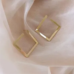 Dangle Chandelier Retro Minimalist Square Earrings Irregar Stud New Exaggerated Cold Wind Fashion Earring For Women Opening Accessor Dhnxs