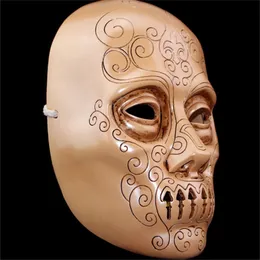 Party Masks Halloween Gifts Adults Collection 1 1 Death Eaters Resin Mask Cosplay Props Wearable 220915