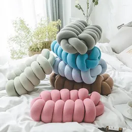 Pillow Cotton Hand Knot Back S Home Decoration Bed Sofa Nordic Office Nap Rest Car Lumbar Chair