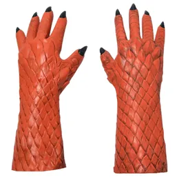 Party Decoration Halloween Horror Demon King of Lies Cosplay Latex Gloves Horror Fancy Dress Party PAW Accessories 220915