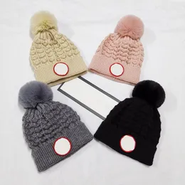 Winter Mens Designer Hat Women Skull Cap Beanie Bonnet Fashion Lady Pom Poms Knitted Caps Warm Hats Beanies Gorros