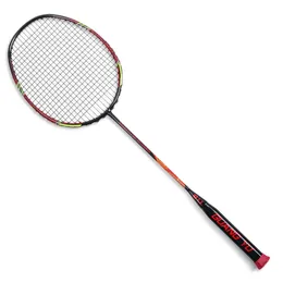 Racchette da badminton Professional Max Tention 35LBS Ultralight 9U 58g Incordata Super Carbon Fiber Offensive Racchetta Speed Sports 220914