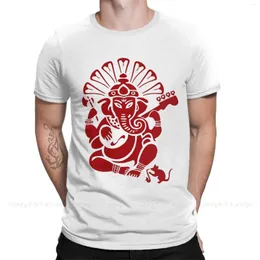 Męskie koszule ganesh podłączone do bawełnianej koszuli hombre shiva hindu bóg Indie lingam mężczyźni moda streetwear dla dorosłych tee unisex o szyi kobiety