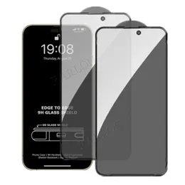 Privacy Screen Protector per iPhone 15 14 Pro Max 13 12 Mini 11 XR XS 8 Plus anti-SPY Anti-Fingerprint Anti-Scratch Copertura completa Copertura Full Glue Blobble Slim e Sturdy