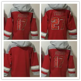 2022 Team Baseball Pullover Hoodie Trout Ohtani Tops Size S-xxxl Red Color