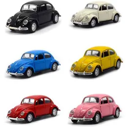 Cars 2022 Newest Arrival Retro Vintage Beetle Diecast Pull Back Car Model Toy for Children Gift Decor Cute Figurines Miniatures 0915