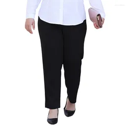 Calça plus size feminino roupas de verão em estilo de tamanho grande perna larga perna alta gabinete lady pantalones 5xl 7xl