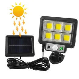 LED Solar Wall Lights Waterproof Human Induction Street Lamp Garden Outdoor Courtyard Sensor Street Lighting