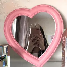 Mirrors Web Celebrity Cosmetic Mirror Decorative Girl Heart Student Dormitory Portable Home Big