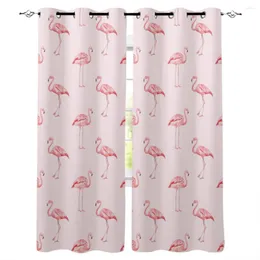 Cortina rosa Cortinas de janela de flamingo cozinha cozinha moderna decoração de decoração de cortinas de quarto