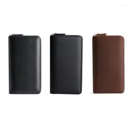 Wallets Durable Men Clutch Bag Large Capacity Long Wallet Cell Phone Pocket Multi-purpose Cash For Father Husband