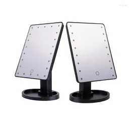 Compact Mirrors Professional LED Peksk￤rm Vanity Mirror Luxury med 16/22 Ljus 180 graders justerbar bord
