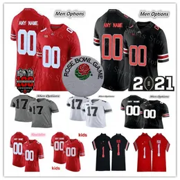 American College Football Wear Benutzerdefinierte Ohio State Buckeyes OSU College Football-Trikots Kyle McCord Dallan Hayden Cade Stover Xavier Johnson Tommy Eichenberg Justi