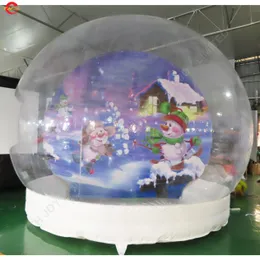 Free Delivery outdoor activities 2024 commercial Inflatable Snow Globe Christmas Photo Booth bubble tent For Promotion Advertising