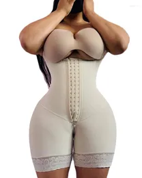 Women's Shapers Fajas Colombianas Post Compression Slimming High Body Shapewear With Hook And Eye Front Closure Shaper