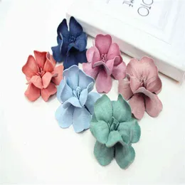 Faux Floral Greenery 10pcs Nova versão coreana de Microfiber Lantern Flower Diy Acessórios para cabelos artesanais