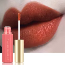 Lipgloss, feuchtigkeitsspendend, matt, prall, praller, Make-up, wasserfest, nahrhaft, flüssiger Lippenstift, Orangentönung