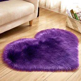 Teppiche Liebe Herz Plüsch Teppich Künstliche Wolle Lange Haarige Kunstpelz Flauschige Bodenmatte Baby Schlafzimmer Wohnzimmer Dekor Bereich Teppich