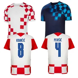 2022 مودريتش كرواسيا قمصان كرة القدم الكرواتية 22 23 Croazia PERISIC RAKITIC MANDZUKIC KOVACIC Republika Hrvatska قميص كرة القدم الرجال موحدة
