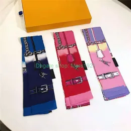 Envolturas de bufandas 2023 Diseñador de alta calidad caliente Classic Silk Skin Bandband para bufandas de bolsos para mujeres NUEVOS Spring Luxury Brand Style Long Bufand Bufla