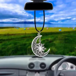 Interiördekorationer Bemost Car Pendant Sun Moon Ornaments Automobiles bakspegel Spegelns upphängning Dekoration Auto Accessoarer Styling presenter