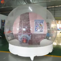 أنشطة التوصيل في الهواء الطلق 2023Commercial Snow Globe Globe Christmas Photo Booth Bubble Tent for Propintion Advertising