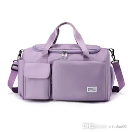 Stor kapacitet Fitness Bag Nylon Travel Bag 2022 New Oxford Cloth Handbag Sports Leisure Shoulder Bags Lightweight
