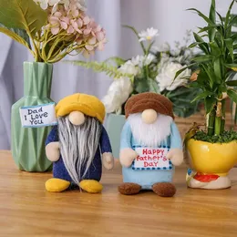 Party Decoration Father's Day Gnome Plush Decorations Faceless Doll Spring Ornament Handmake Scandinavian Tomte Dad I Love You Elf
