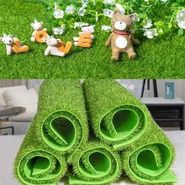 Flores decorativas de 15cm/30 cm de simulação artificial de pastagem de musgo grama grama verde jungle tapete de tapete diy decoração de jardim home