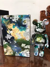 새로운 400% Bearbrick 장난감 그림 28cm 문 화성 지구 Vinly 액션 피겨 만화 블록 곰 인형 PVC 거리 예술 수집 가능한 모델 장난감