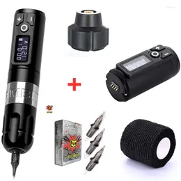 Tattoo Machine Ambition 2022 Arrival Wireless Pen Brush Coreless Motor With Fast Charging Battery RCA Adapter Kit