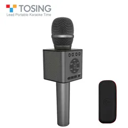 Mikrofoner Tosering Q12 -koncept Karaoke Trådlös Bluetooth -mikrofon med FM CAR KTV CHORUS MODE Parning av USB -brusreducering Accompantiment T220916