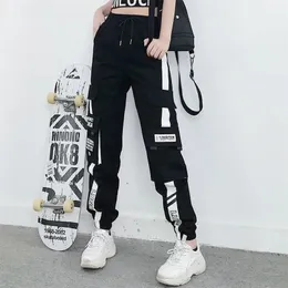 Женские штаны Capris ybyr High талия модные виды спорта на свободу Harajuku Patcwork Bf Elastics Брюки уличная одежда 220916