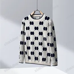 Xinxinbuy 남성 디자이너 스웨터 후드 파리 자카드 더블 레터 여성 스웨터 블랙 화이트 M-2XL