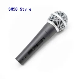 Microphones SM Classic 58 57従来のSM58SKワイヤードハンドヘルドボーカルカラオケシンディングダイナミックマイクをスイッチT220916