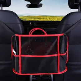 Car Organizer Net Pocket Handbag Holder Seatback Mesh Luggage Pouch Per Barrier Pockets Container Universal Drop 2022 Ne