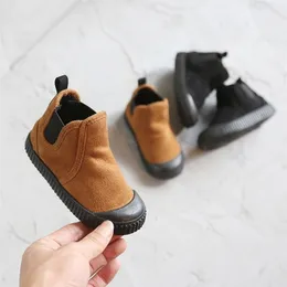 Boots Winter Children s Warm Cotton Shoes Fashion Simple 2 7 Years Old Boys and Girls High Snow 220915