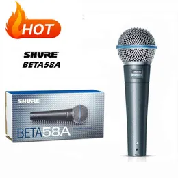 Mikrofony Beta58a Superkardioid Dynamiczny mikrofon profesjonalny mikrofon przewodowy do śpiewu Karaoke Studio Computer Gaming Vocal T220916