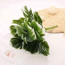 Faux Floral Greenery Pigeon Simulation 9 Turtle Leaf Weighing Breed Leaf Wholesale Green Gardening Technique Decoration J220906