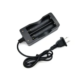 US/EU-Stecker 2 Schlitz 18650 wiederaufladbarer Li-Ionen-Batterie-Ladegerät Dock Cradle mit LED-Indikator