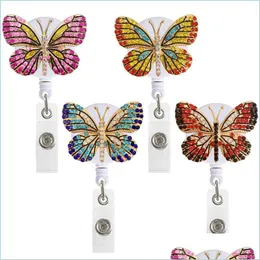 Pinos broches retro metal broche diamante embutido butterfly clipe de clipe de alongamento fácil plact certificado fivela laca badg dhseller2010 dhcul