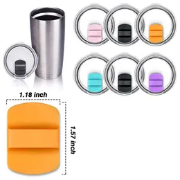 UPS Tumbler Magnetic Lids Replacement Spill Proof Slider Splash Ozark Trail Lock för 30oz 20oz bred mun vakuumisolerade tumlers kaffekoppar