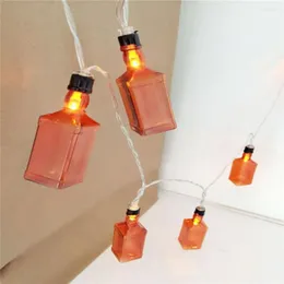 Butelki z sznurkami LED Drut z drutu Gwiazda Kurtyna Lampa Lampa Wróżka Oświetlenie na ślub świąteczny Bateria dekoracyjna świąteczna na świeżym powietrzu