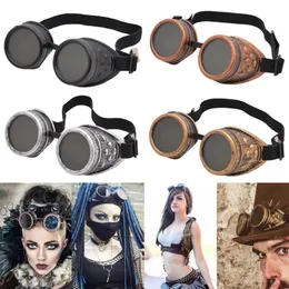 Halloween Party Decoration Goggles Steampunk Glasses Vintage Welding Punk Gothic Sunglasses Fashion Retro Cyber Glasses