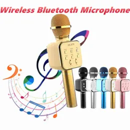 Microphones Karaoke Microphone Wireless Bluetooth Microphone Professional Högtalarhandhållen Microfone Player Singing Recorder Mic Microfono T220916