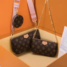 Trzyczęściowa zestaw na ramię M44823 Women S Crossbody Torebka Torebka Messenger Projektanci Projektanci skórzanej torebki Millionaire LVS